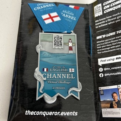 Conqueror Challenge Medal - English Channel -Interactive, Running, Challenge