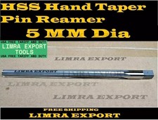 Image of HSS Hand Taper Pin Reamer 5MM Dia - OAL 100MM -Cut Edge Length 73MM -Shank 6.3MM