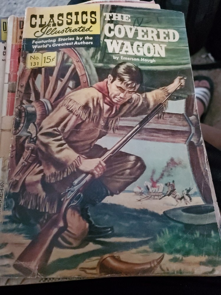 Classics Illustrated #131. The Covered Wagon, HRN  131 Original