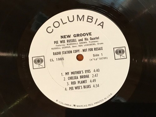 PEE WEE RUSSELL QUARTET, "New Groove, CL 1985, Mono, Promo, 1963. NM/NM. - Imagen 4 de 7