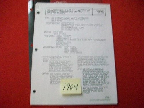 FORD HFC-134a RETROFIT KIT APPLICATION CHART FOR 1993 & EARLIER CARS & TRUCKS - Picture 3 of 3