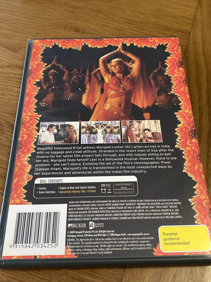 Marigold DVD Ali Larter Salman Khan Bollywood Region 4 DVD Musical Romantic Film - image 2 of 3