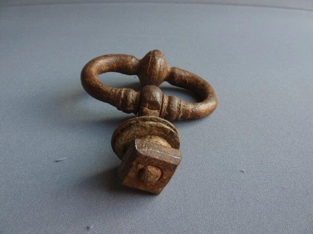 HEURTOIR DE PORTE ANCIEN XIXème FER FORGE KNOCKER DOOR - Photo 3/4