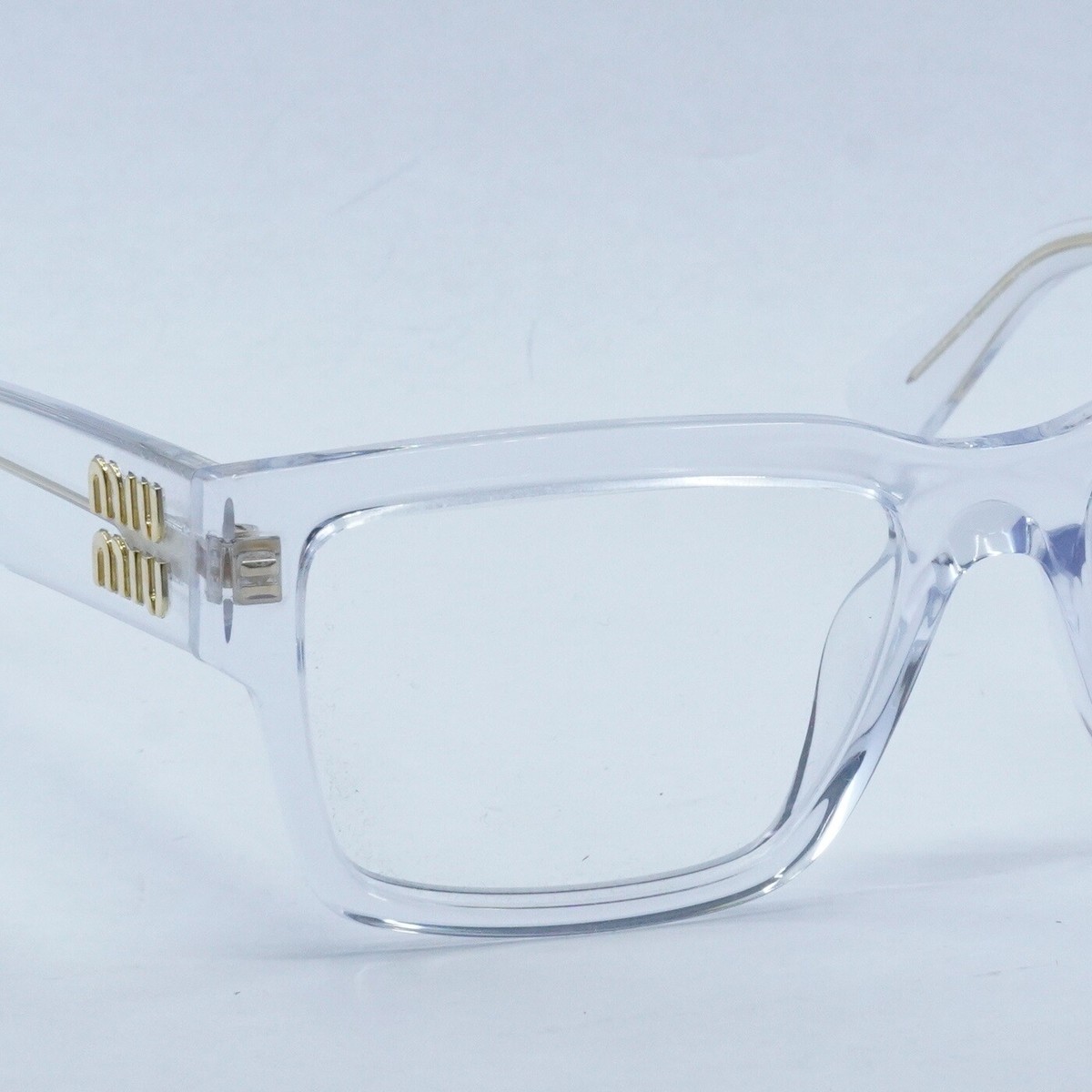 NEW MIU MIU MU02XV 2AZ1O1 Transparent 54mm Eyeglasses | eBay
