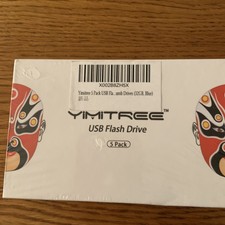 Yimitree USB Flash Drive 5 pack 32 GB Blue Never Opened