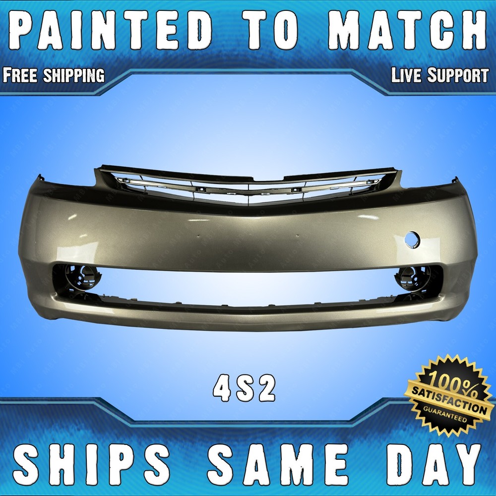 Painted 4S2 Driftwood Front Bumper Cover for 2004-2009 Toyota Prius