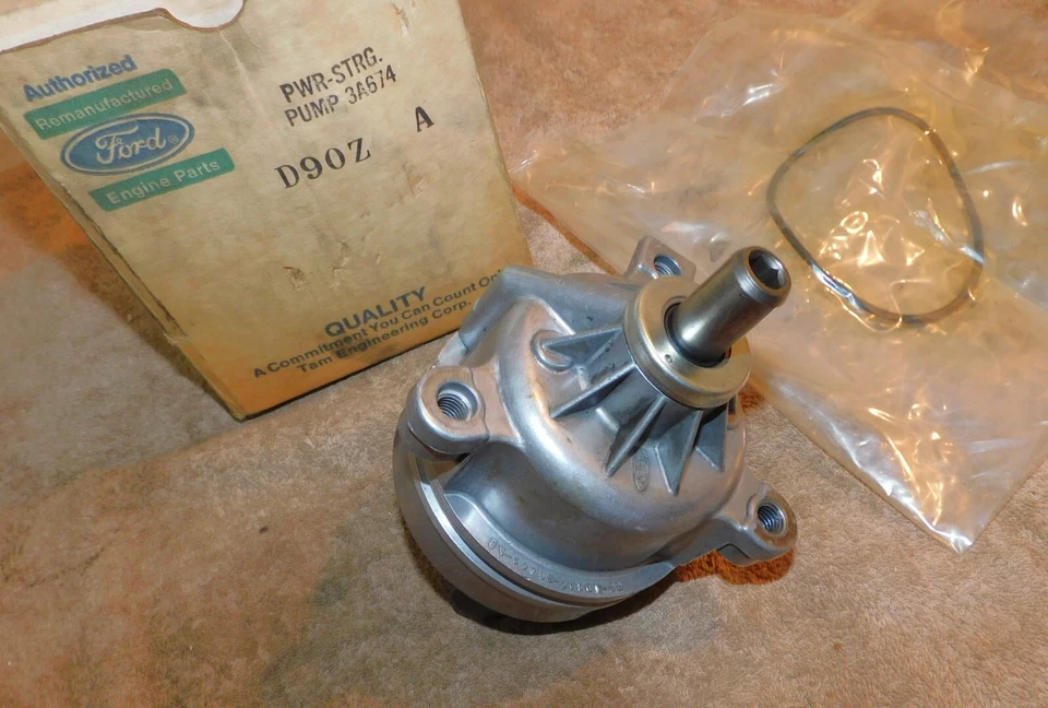 1979 1980 Ford Mustang LTD II Capri Grand Marquis NOS REMAN POWER STEERING PUMP - Image 3 of 4