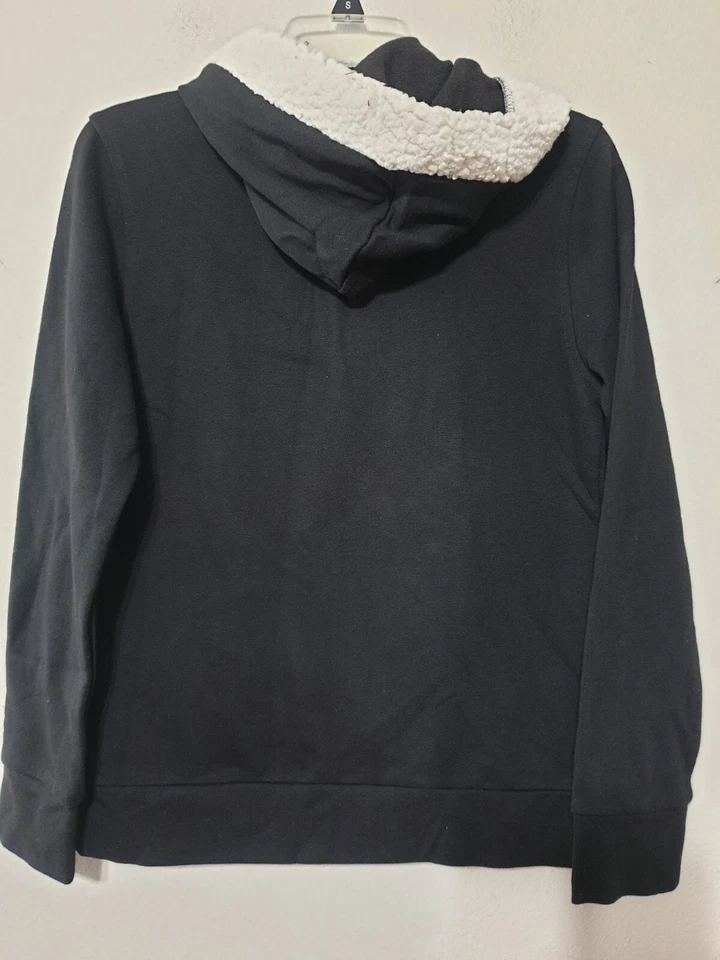 NUEVO CON ETIQUETAS Chaqueta con Capucha Canyon River Niñas Cremallera Completa Piel Love Peace L 14 1/2-16 1/2 Foto 4 de 4