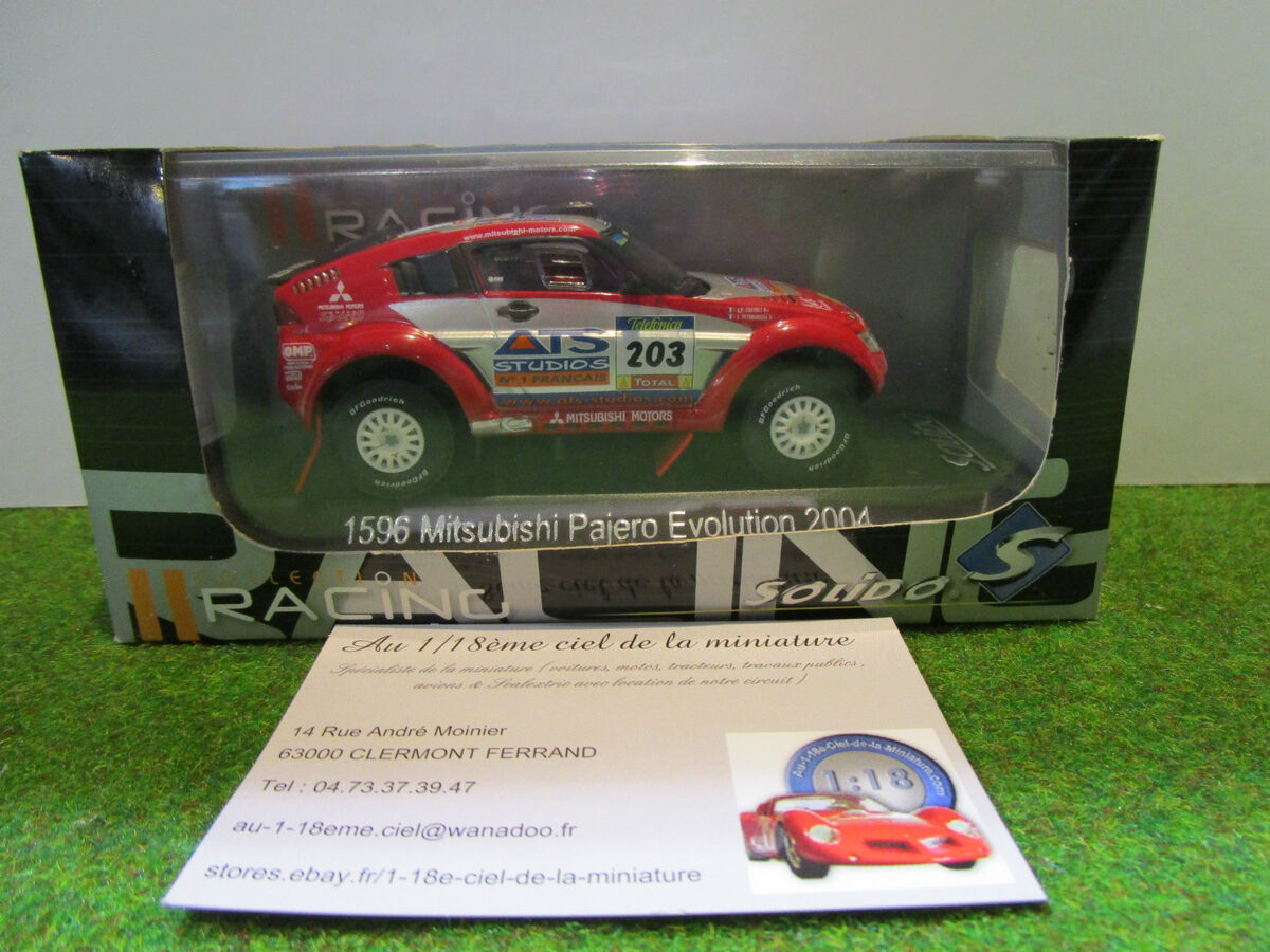 MITSUBISHI PAJERO EVOLUTION # 203 DAKAR 2004 1/43 SOLIDO 1596