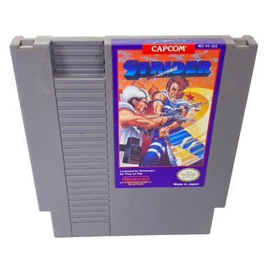 Strider Nintendo Entertainment System NES 1989 Tested Authentic NICE!