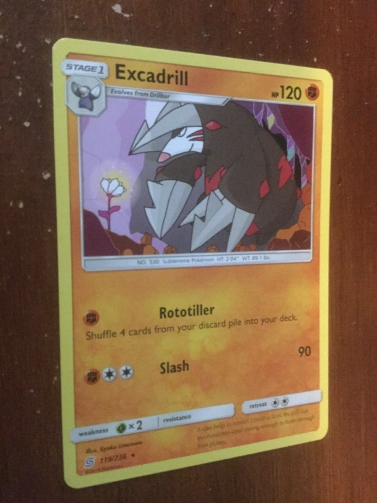 Pokemon Rare Excadrill Unified Minds #119/236