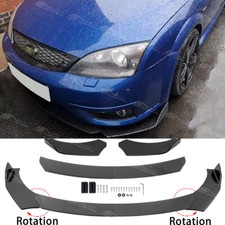 For Ford Mondeo ST MK2 MK3 Carbon Fiber Front Bumper Spoiler Lip Splitter Body