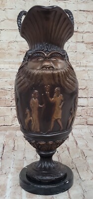 Limitierte Auflage Bronze Vase Skulptur Original Römische Empire Design Von