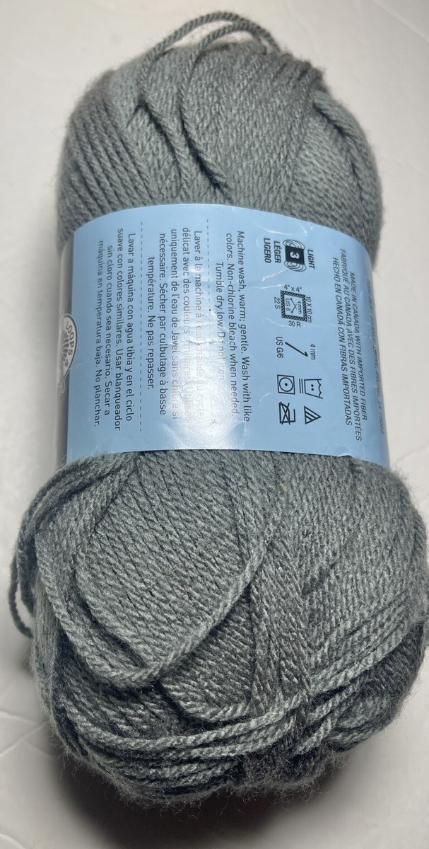 LOOPS & THREADS SNUGGLY WUGGLY.1pk. DOVE GREY. I Combine