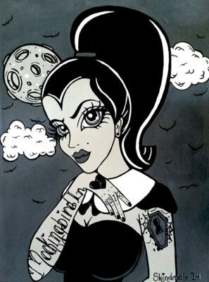 Black Market Art Company BRIDE OF EDDIE MUNSTER Leinwand Giclée Drucke USA