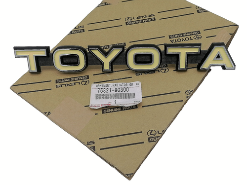 7532190300 GENUINE TOYOTA 73-80 LAND CRUISER FJ40 FJ55 BJ40 FRONT GRILLE EMBLEM - 第 1/6 張圖片