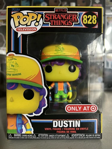 Funko Pop Dustin #828 Stranger Things Television Black Light Vinyl Figure Target