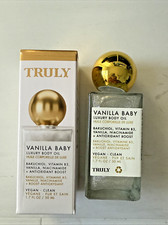 NIB TRULY Vanilla Baby Luxury Body Oil 1.7 fl oz Bakuchiol VEGAN CLEAN