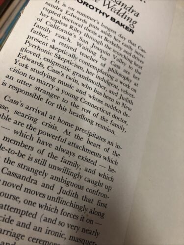 Cassandra at the Wedding Dark Comedy Lesbian Classic 4th Printing 1962 HCDJ LGBT - Picture 4 of 10