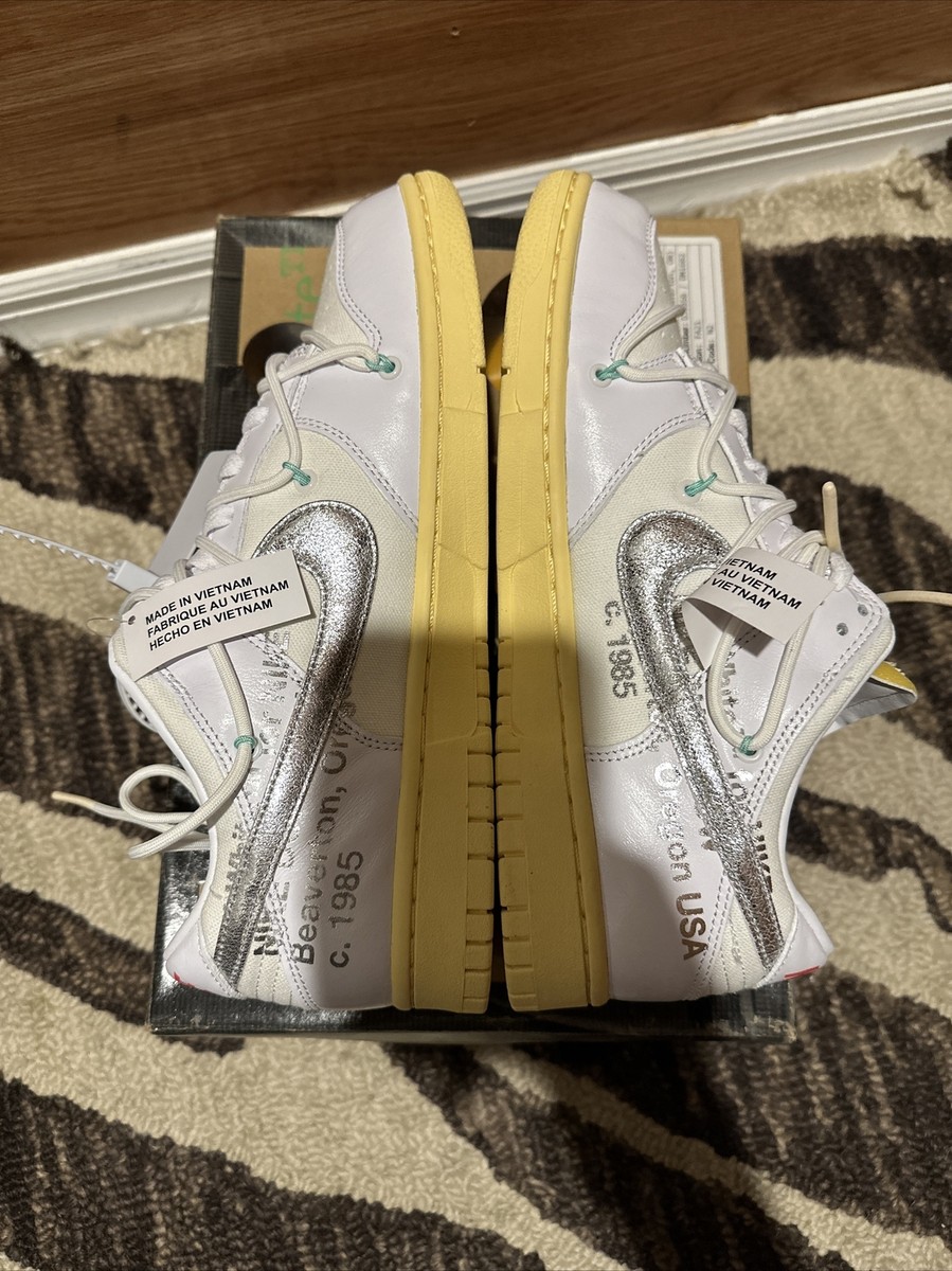 Size 9.5 - Nike Dunk Low x OFF-WHITE 'Lot 1 of 50' | eBay