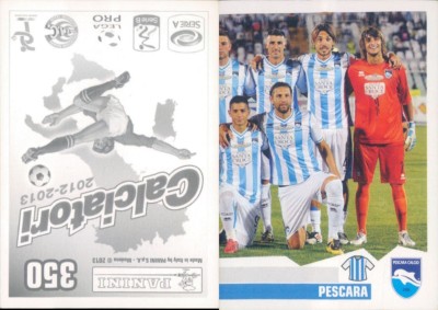 FIGURINA CALCIATORI Panini 2012/13 Pescara * SQUADRA * Nr.350 NEU, PERFEKT