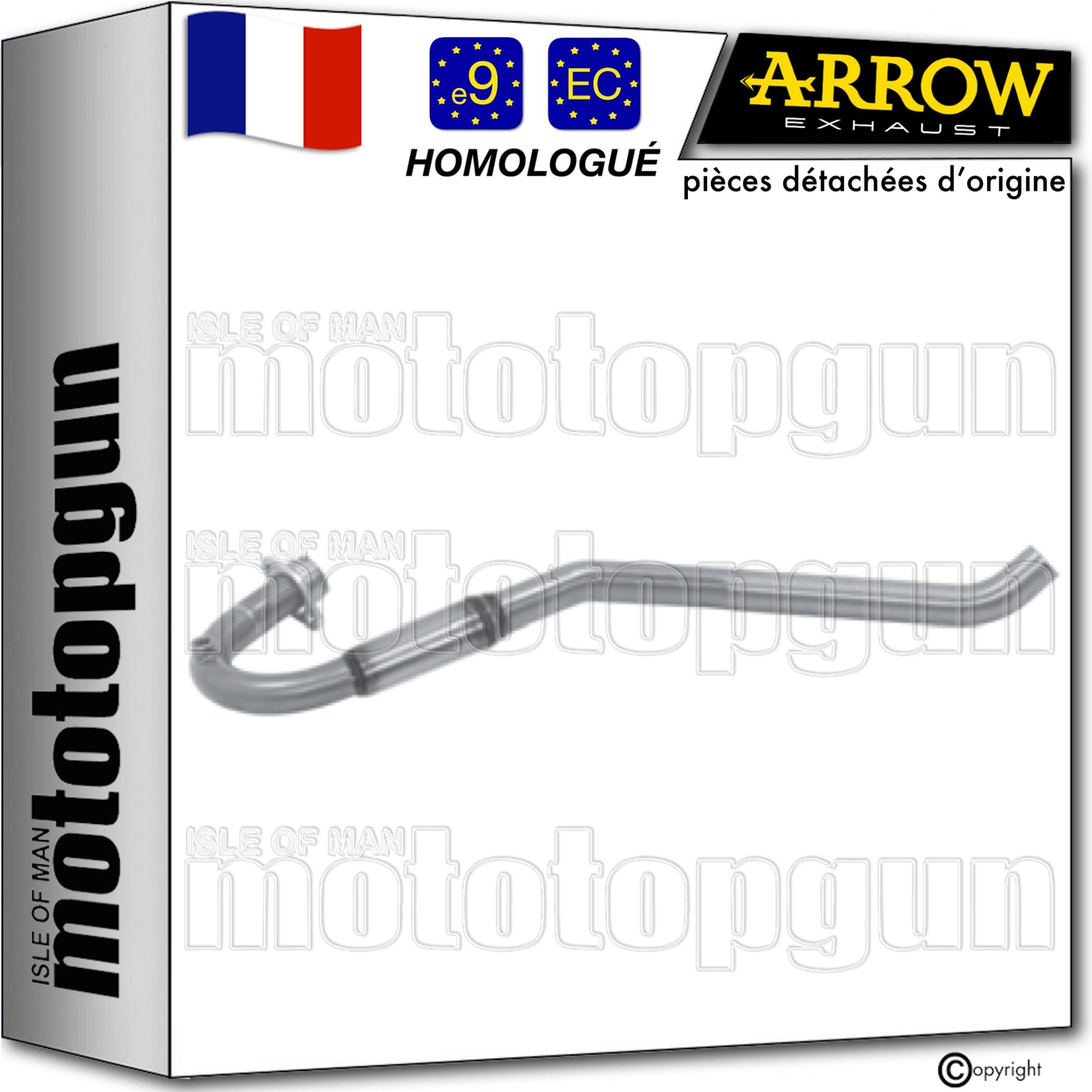 Collecteur catalyse Arrow UM DSR EX 125 échappement moto 2018 2019 2020