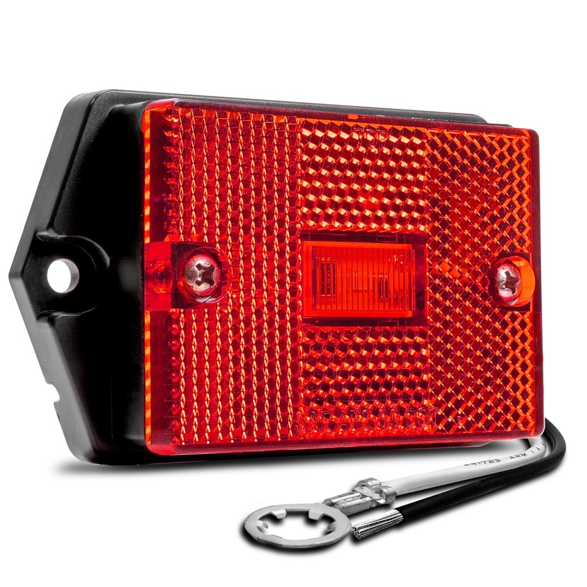 DOT Surface Mount Red LED Side Marker Light for Utility Boat