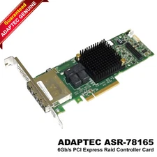 Dell Adaptec ASR-78165 6GB/S 24-Port PCI-E 3.0 X8 SAS RAID Controller 0KT1V