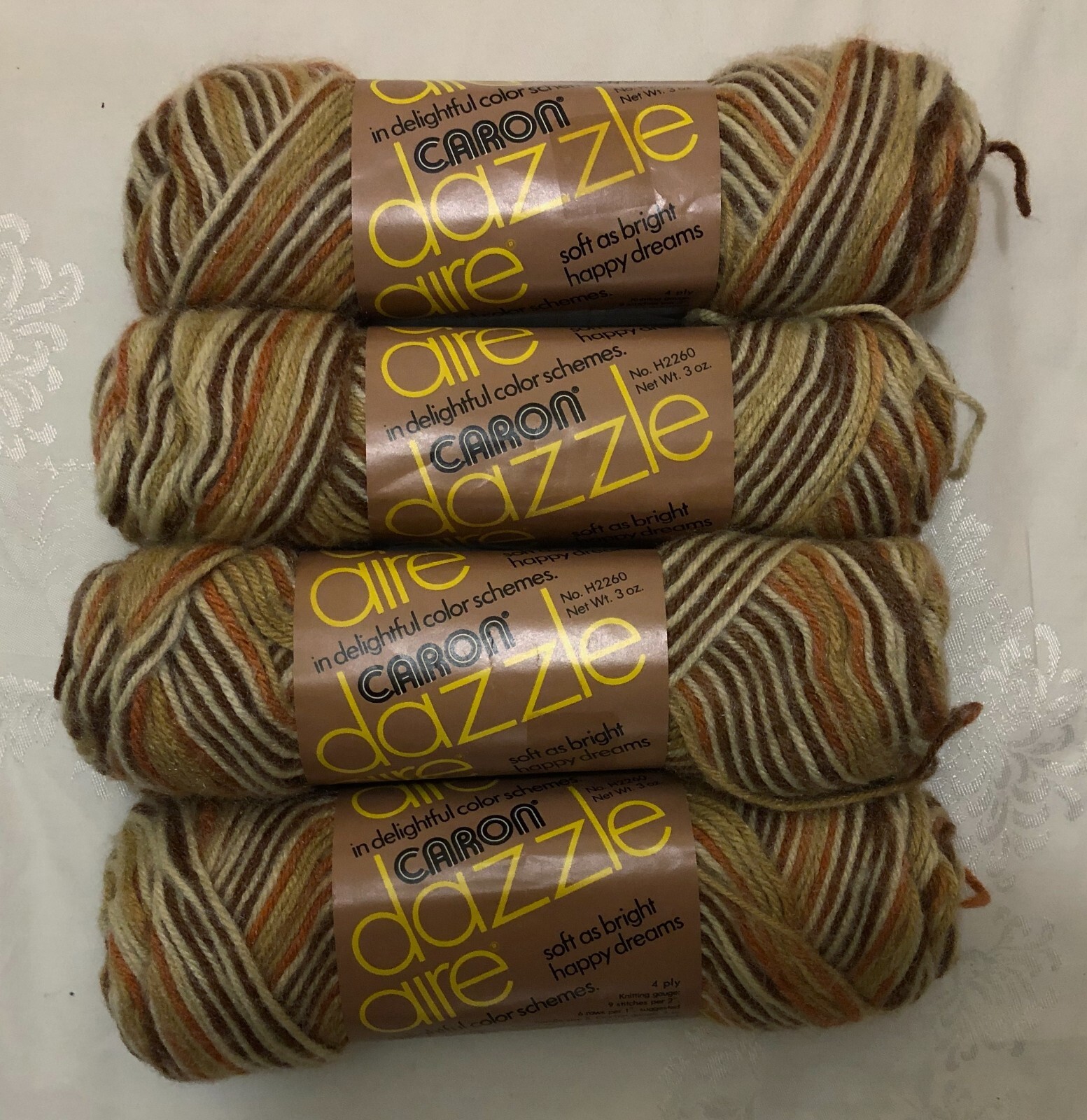 Caron Dazzleaire Yarn 4 Skeins 2618 Navaho eBay