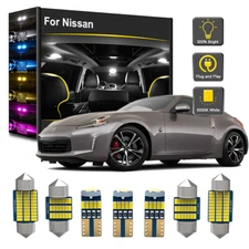 Interior LED Light Bulbs License plate For Nissan 370Z 350Z 300ZX 240SX 200SX