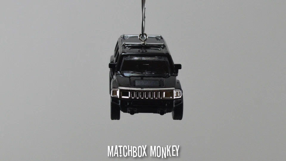 黑色悍马 H3 SUV 卡车 4x4 1/64 定制圣诞装饰品徽章 SUT H1,H2 — 第 3/4 张图片