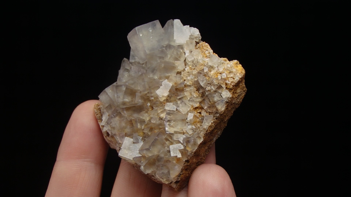 Greenlaws産フローライト⑩ FLUORITE crystals & LW UV fluorescent UK ENGLAND Weardale