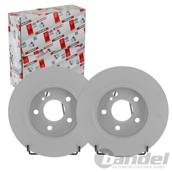 2X Ferodo 276Mm Bremsscheiben Voll Hinten Passend FüR Mercedes A-KLASSE B-KLASSE-image