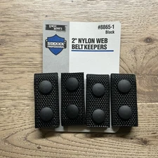 Uncle Mike's 8865-2 2-1/4" Nylon Web Belt Keepers, 4-pack