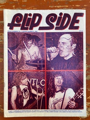 FLIP SIDE Flipside #55 1988 Punk  Fanzine Magazine GG Allin Lazy Cowgirls Freaks
