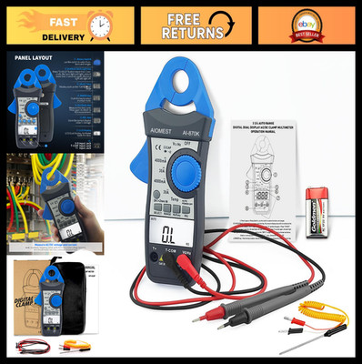 Digital Clamp Meter Multimeter - Low Current 1mA, AC/DC Voltage Resistance Teste