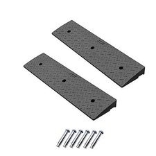 2 Pack 1.2'' Rise Rubber Curb Ramp Heavy Duty Loading Rubber Curb Ramps 1.2" H