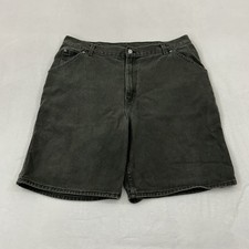 Vintage 90s Faded Glory Dark Green Denim Jean Shorts Dad Jorts Men  s 38 Waist