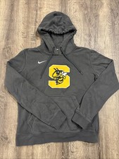 NIKE Women's Club Fleece Pullover Hoodie DK Grey Sweatshirt 836123-060 Size med