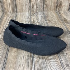 Skechers Womens Cleo 2.0 Love Spell Ballet Flats Black Knit Low 158343 Size 9