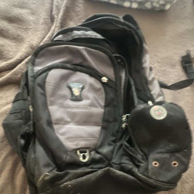 Wenger Airflow Hiking Backpack Black/Gray One Size Zip Closure Pre-Owned