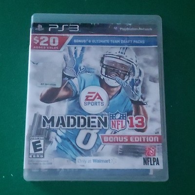 EA Sports Madden NFL 13 Bonus Edition Ultimate Team Draft Packs Manual PS3 NFL