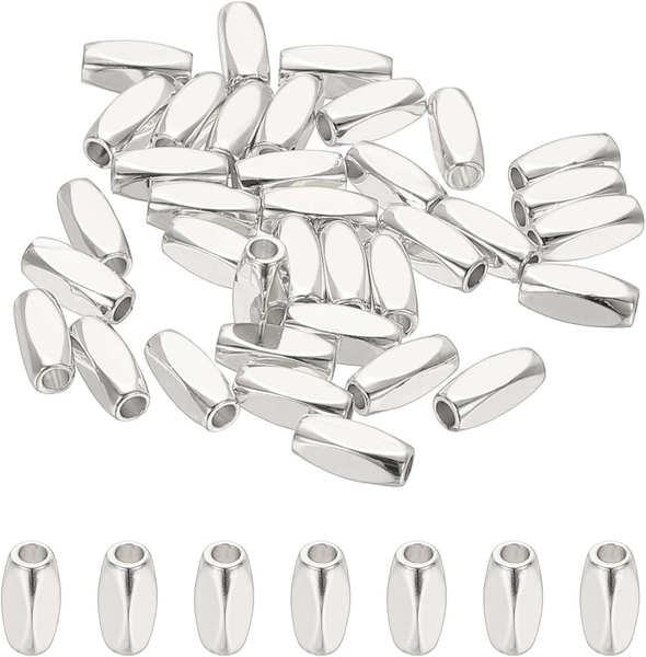 36 StüCk Perlen FüR ArmbäNder, 3X8Mm Perlen Zum Basteln, Perlen Zum AuffäDeln Fü-image