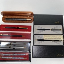 9 Vintage Ink Pens W/Boxes
