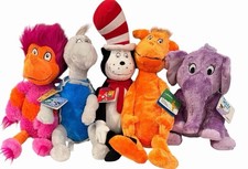 Dr Seuss Kohls Cares Aurora Plush Lot of 6 Cat in the Hat Sneetch Has No Tags