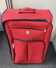 Tripp Large Red Soft Shell Cabin Suitcase with Wheels and Handle