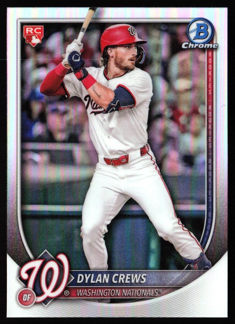 2025 Bowman Red Rookie Logo Chrome Dylan Crews Rookie #42 TS8-3