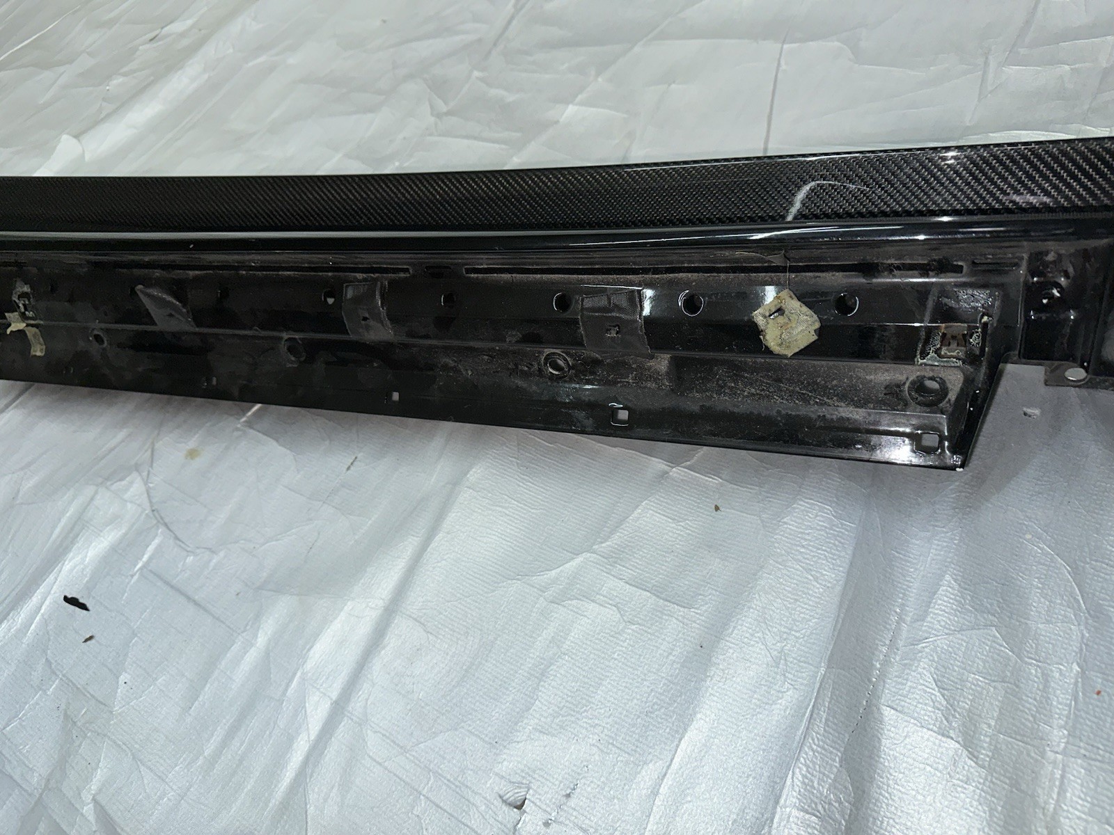 LAMBORGHINI AVENTADOR S LP740 ROCKER PANEL WITH CARBON FIBER SKIRTS LEFT SIDE