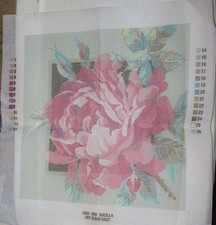 Bucilla HEIRLOOM ROSE Needlepoint CANVAS LOOSE 4868