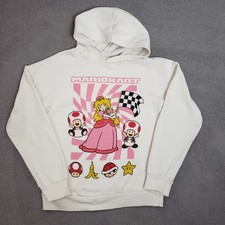 Mario Kart Hoodie Youth Medium Princess Peach Toad Graphic Racing Nintendo